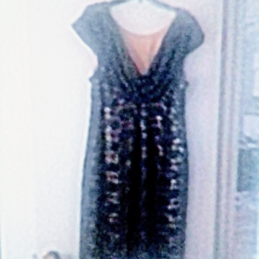 Black lace club dress